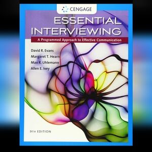 Cengage Essential Interviewing 9th Edition College Textbook 2017 Excellent
